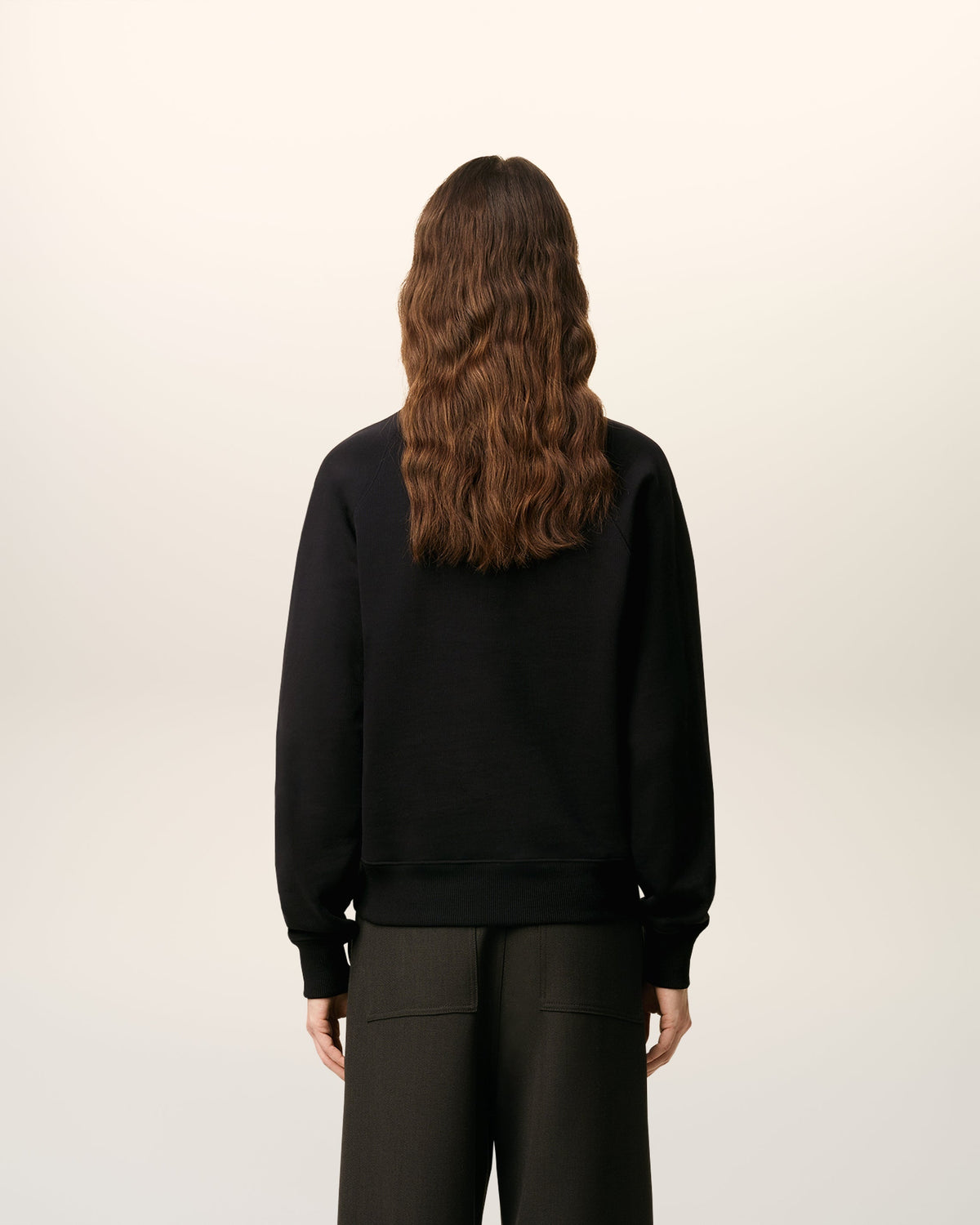 Black Cotton Ami De Coeur Sweatshirt