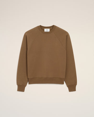 Brown Cotton Ami De Coeur Sweatshirt
