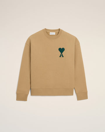 Beige Cotton Ami De Coeur Sweatshirt