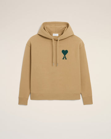 Beige Cotton Ami De Coeur Hoodie