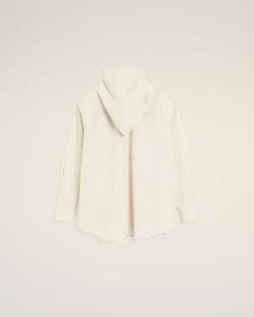 White Cotton Long Sleeves Bandana Blouse