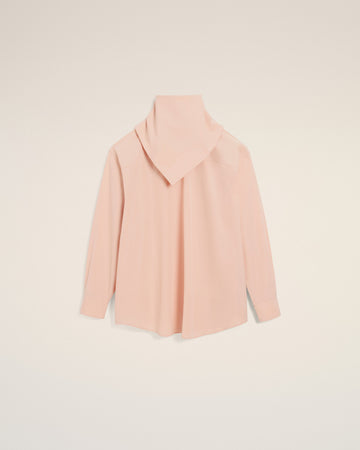 Pink Cotton Long Sleeves Bandana Blouse
