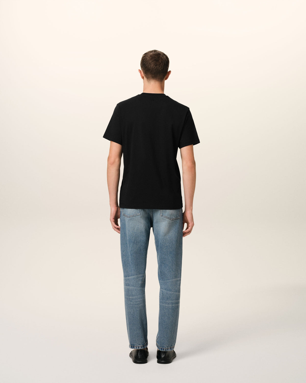 Black Cotton Ami de Coeur T-shirt