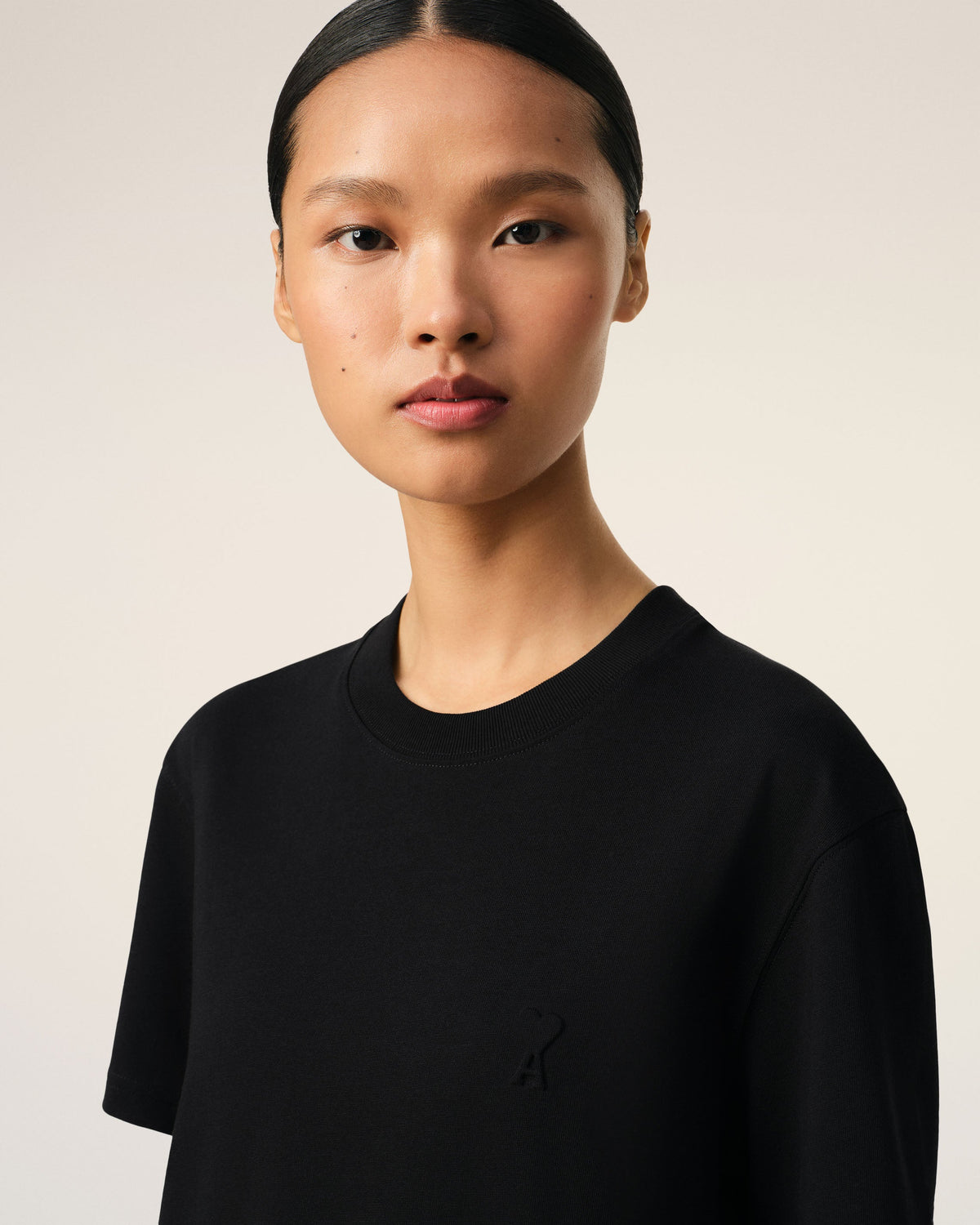 Black Organic Cotton Ami De Coeur T-shirt