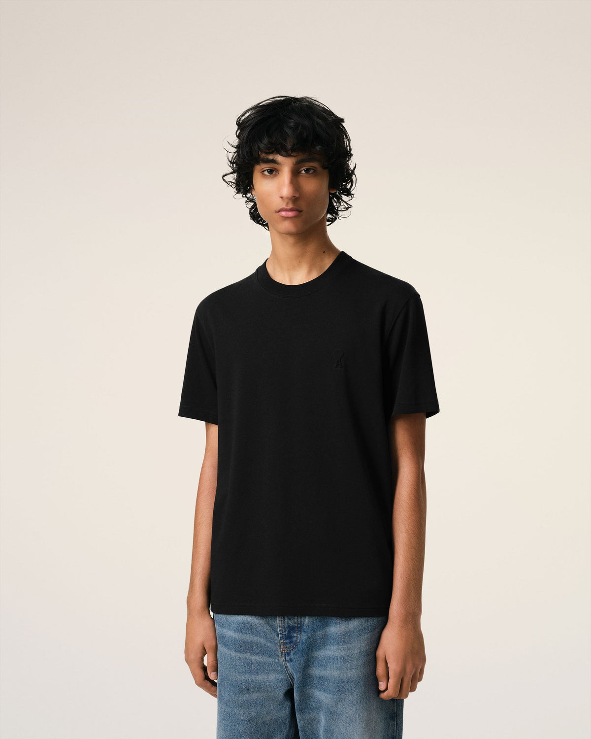 Black Organic Cotton Ami De Coeur T-shirt