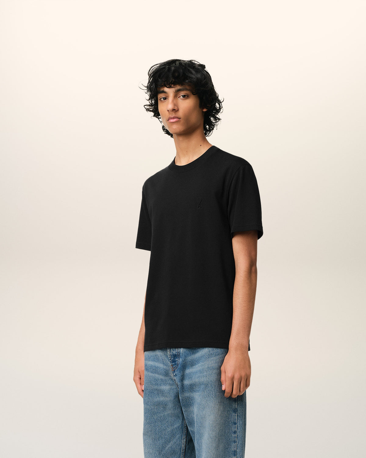 Black Organic Cotton Ami De Coeur T-shirt