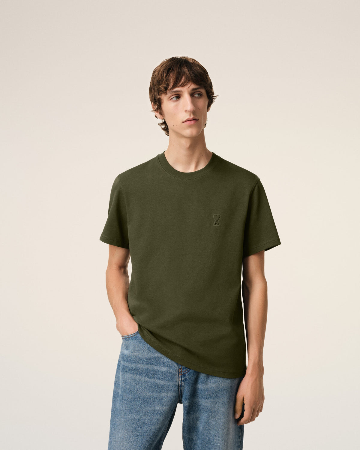 Green Cotton Ami de Coeur T-Shirt