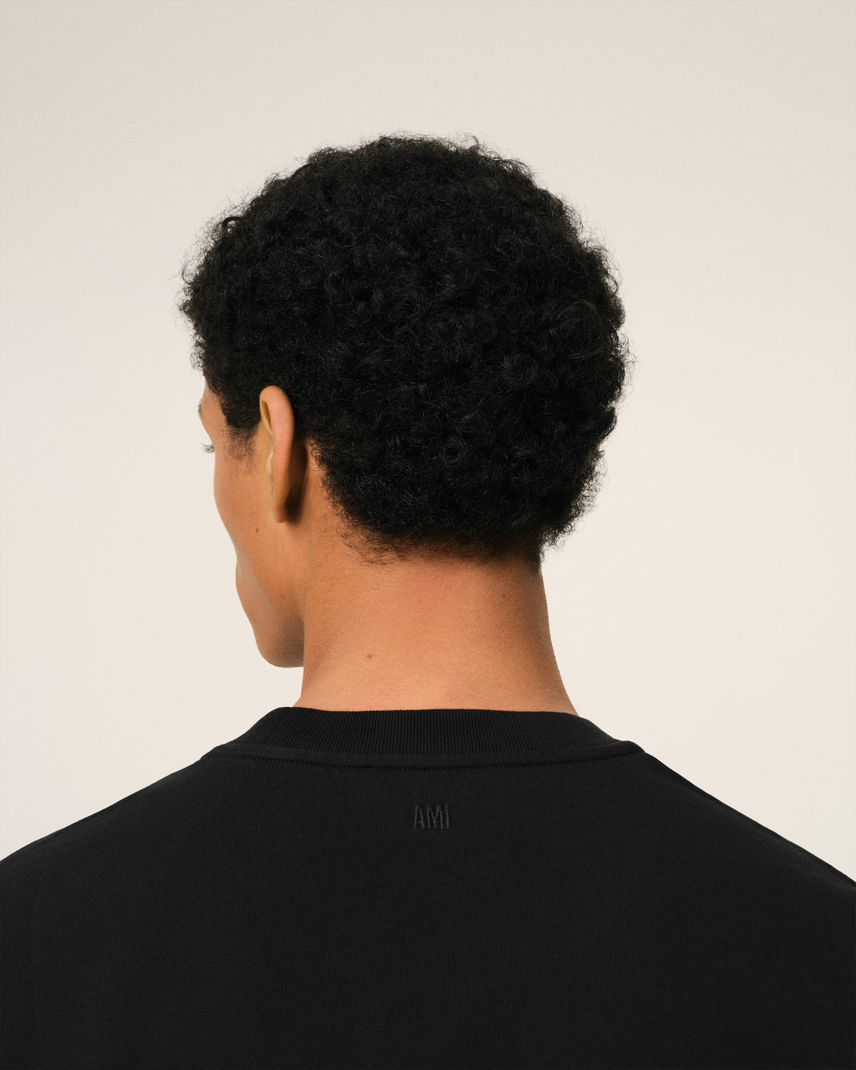 Black Cotton Ami de Coeur T-shirt