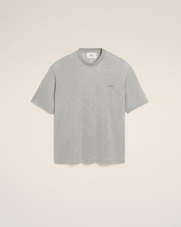 Grey Cotton Short Sleeves T-shirt