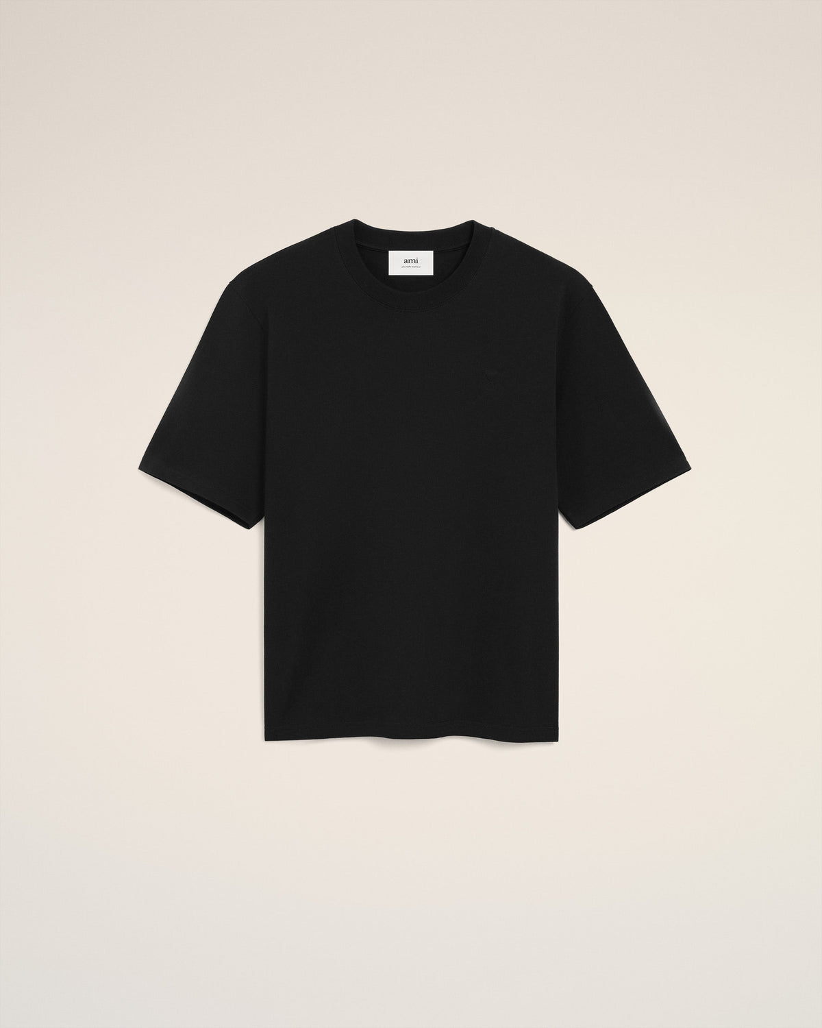 Black Cotton Ami De Coeur T-shirt