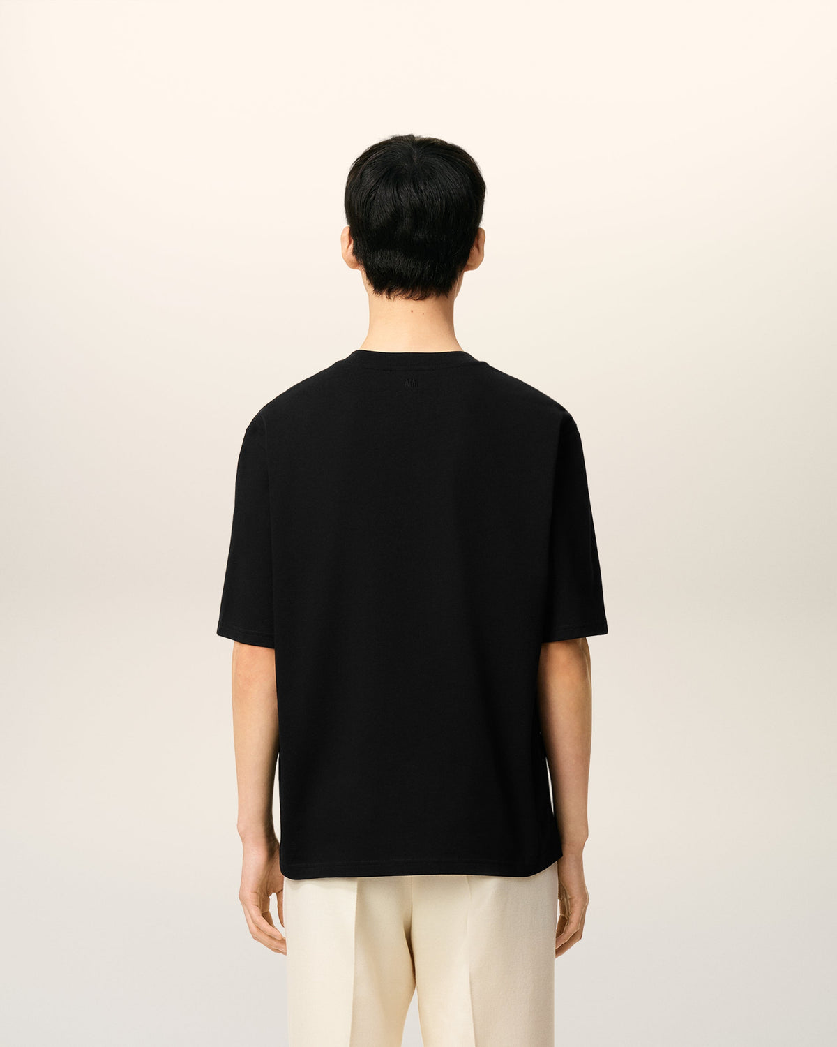Black Cotton Ami De Coeur T-shirt