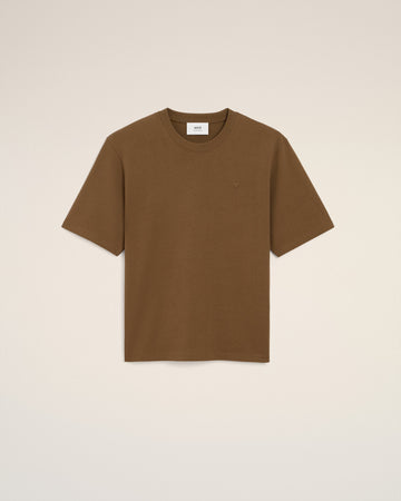 Brown Cotton Ami De Coeur T-shirt