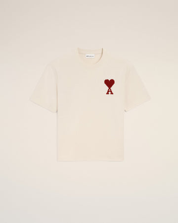 White Cotton Ami De Coeur T-shirt